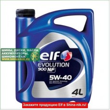 Моторное синтетическое масло ELF Evolution NF (5W-40, 4л)